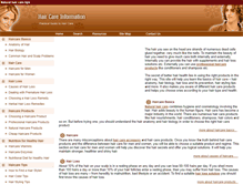 Tablet Screenshot of haircareinformation.com